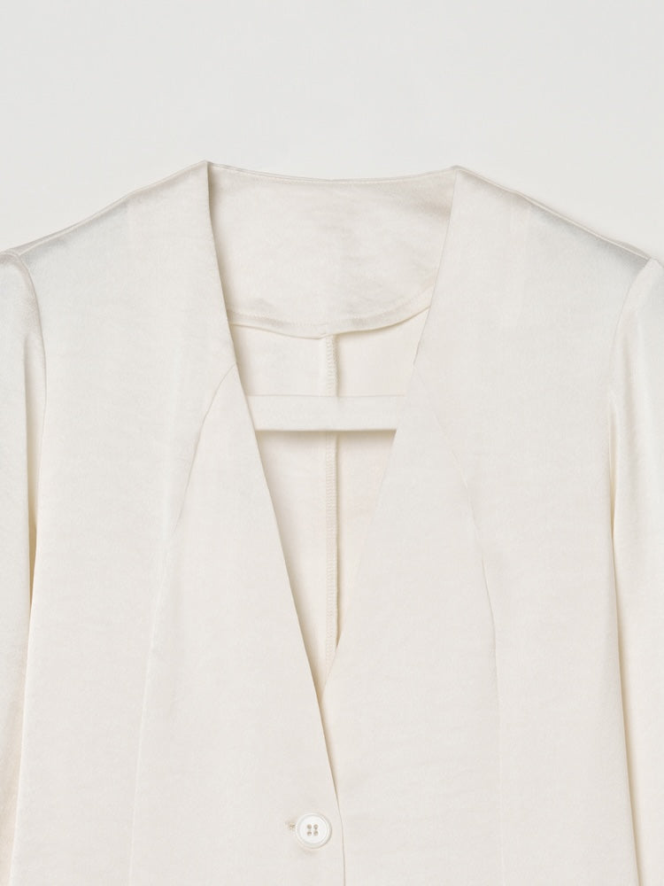 【26ss_EXB】Flare Sleeve Satin Jacket