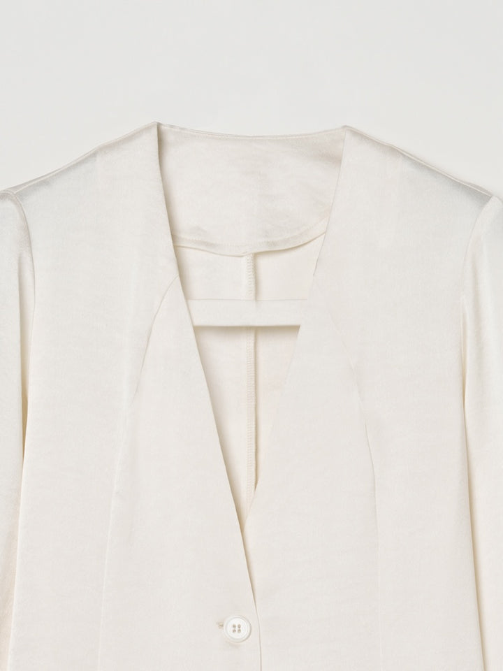 【26ss_EXB】Flare Sleeve Satin Jacket