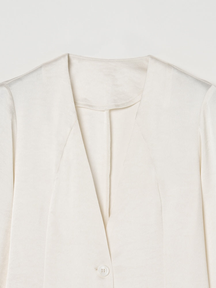 【26ss_EXB】Flare Sleeve Satin Jacket