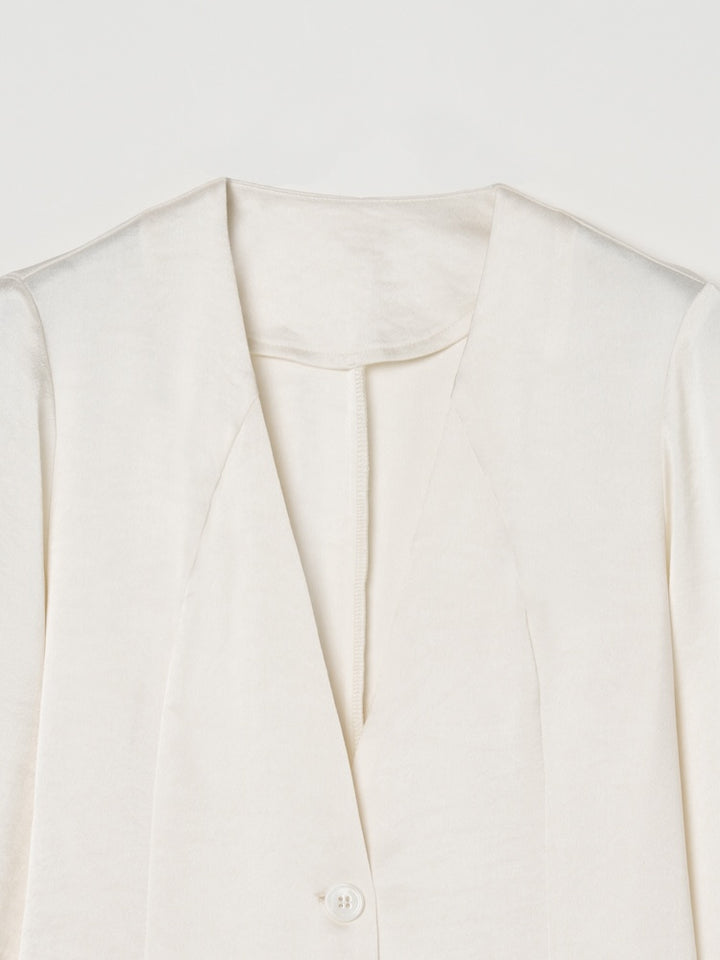 【26ss_EXB】Flare Sleeve Satin Jacket