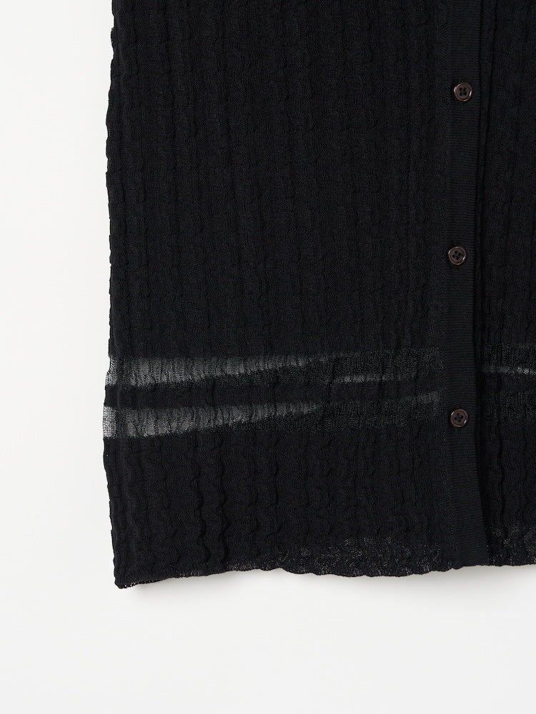【26ss_EXB】Sheer Hoodie Cardigan