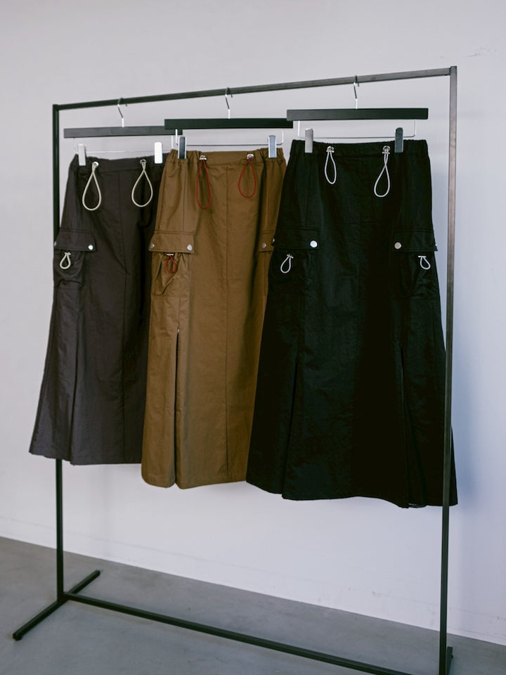 Draw Cord Cargo Skirt