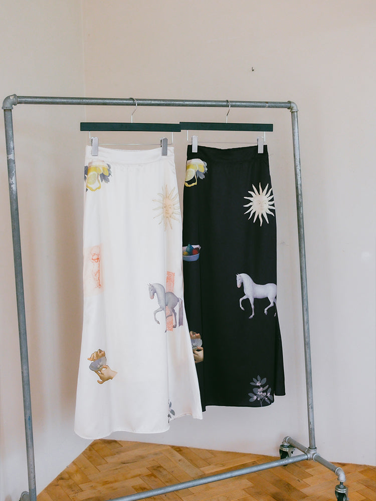 "DÍAS DE SOL" Collage Skirt