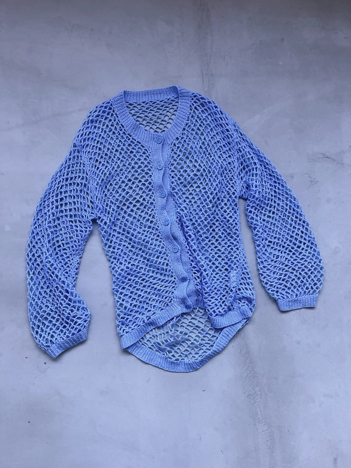 Knit Mesh Cardigan