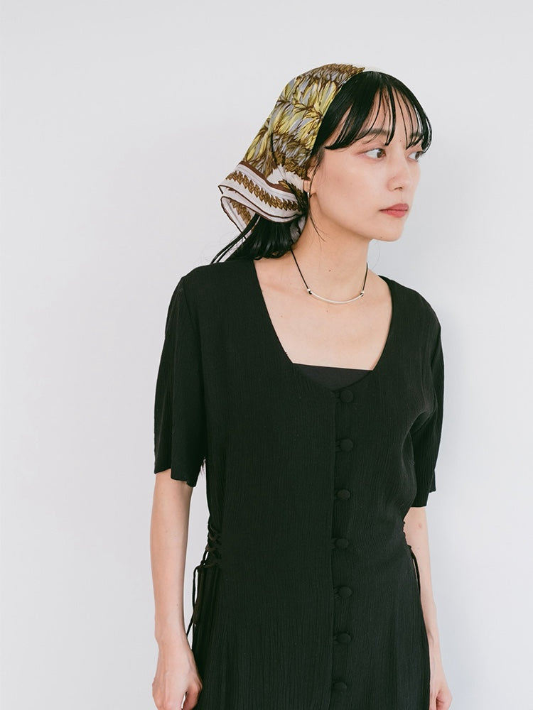 Vintage Scarf / Leaf