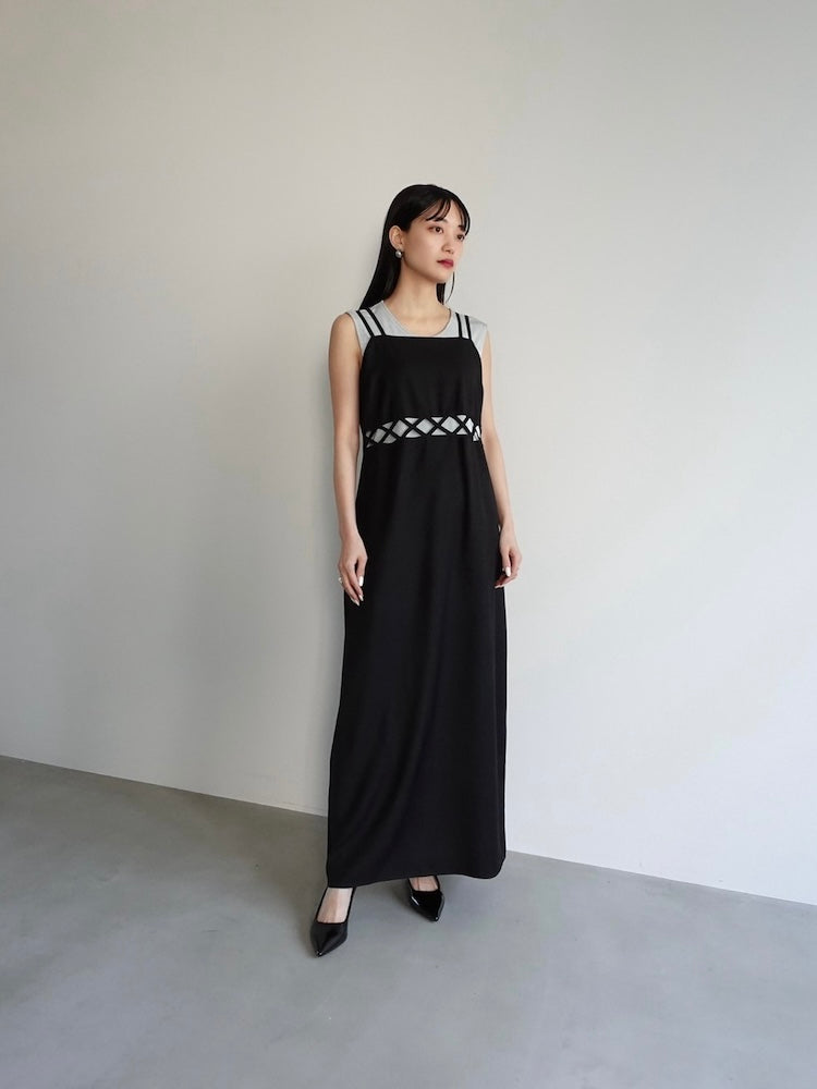 Cutout Design Dress｜ウエスト開きキャミドレス – MARTE