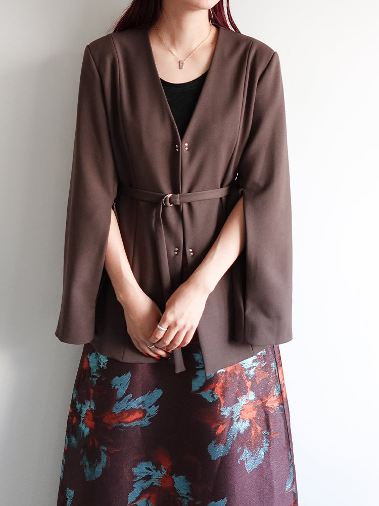2way Slit Sleeve Belted Jacket｜2ウェイジャケット – MARTE