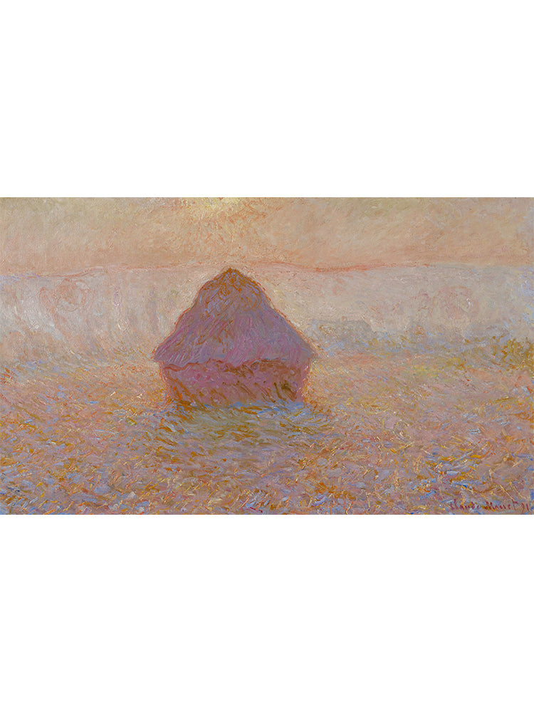 作品名：「積みわら」Grainstack-Sun in the Mist (1891)