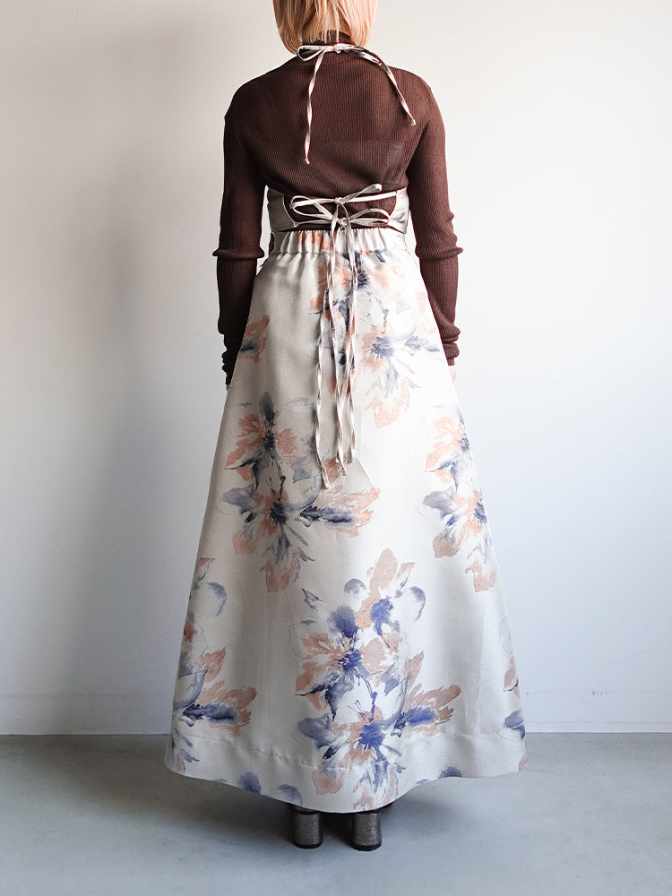 Flower Jacquard Flare Skirt – MARTE