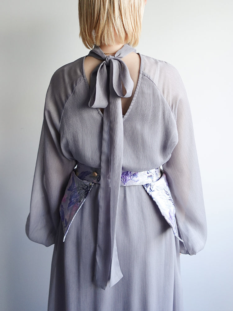 Jacquard Belt 2way Dress｜ジャガード織りベルト付き2ウェイドレス