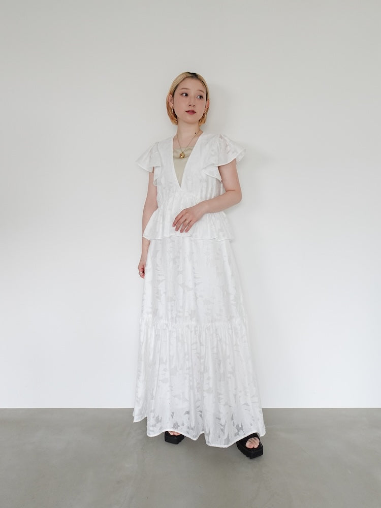 2way Sheer Jacquard Dress｜普段も着られるオケージョンワンピース