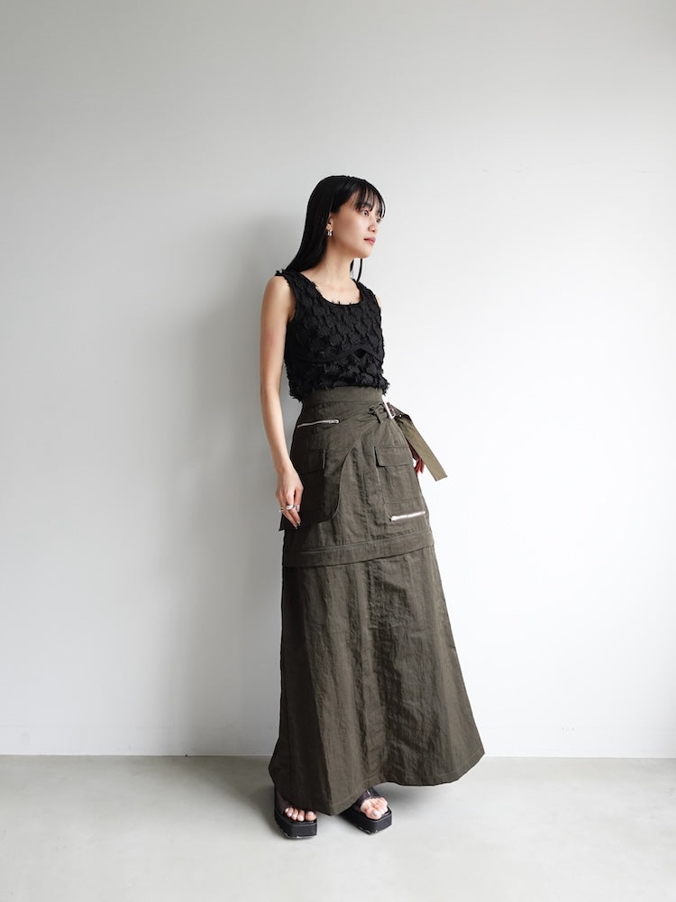 モデル身長：158cm / カラー：Khaki