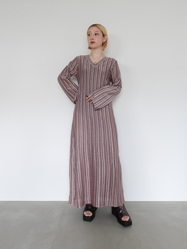 Striped Glitter Dress｜ストライプラメドレス – MARTE