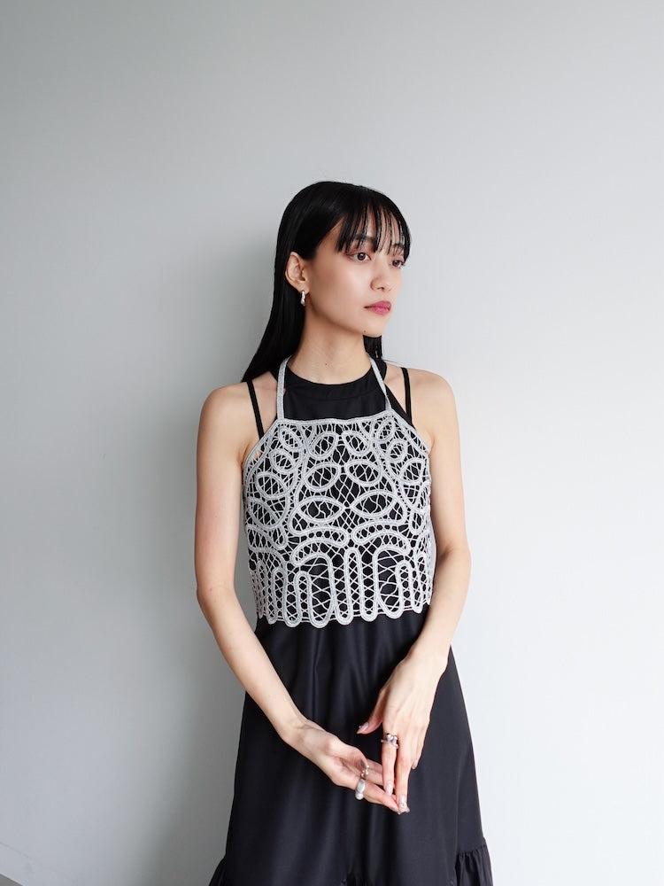 sahara tシャツ Guipure Lace Bustier/ギピュールレースビスチェ