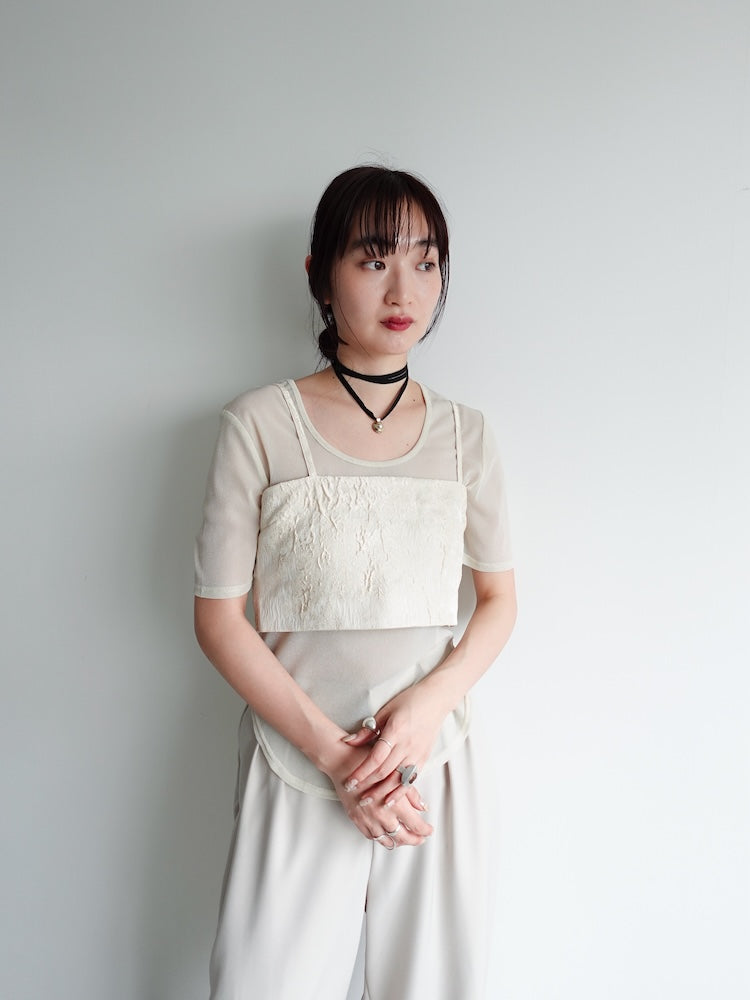 MAISON SPECIAL ハートジャガードビスチェ MAISON SPECIAL メゾンスペシャル ハートジャガードビスチェ