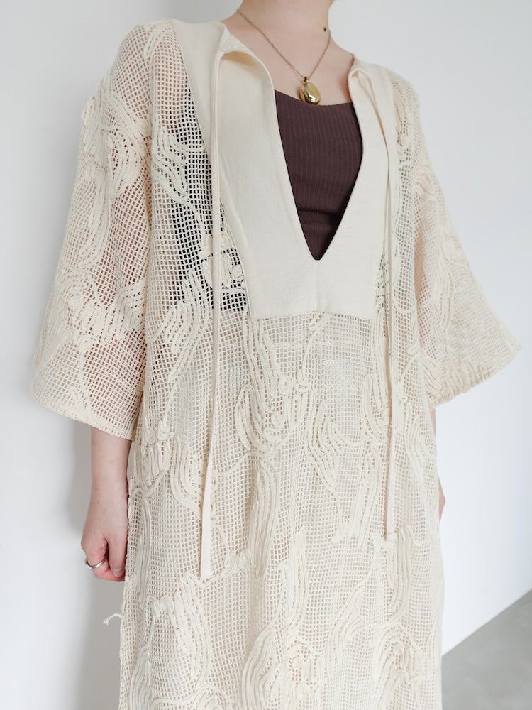Cord Embroidery Caftan Dress｜カフタンドレス – MARTE
