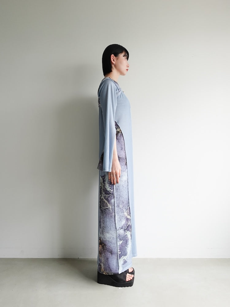 Art Print Layered Dress｜アートプリントレイヤードドレス – MARTE