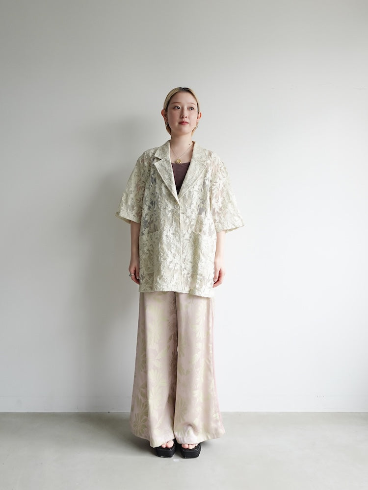 knuth marf style jacquard pants ジャガードパンツ Satin Jacquard Pants｜サテンジャガードパンツ – MARTE