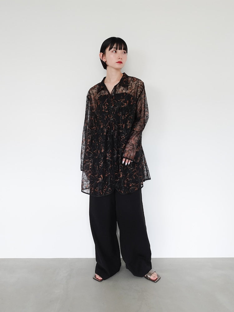 Piping Lace Over Shirt｜パイピングレースシャツ – MARTE