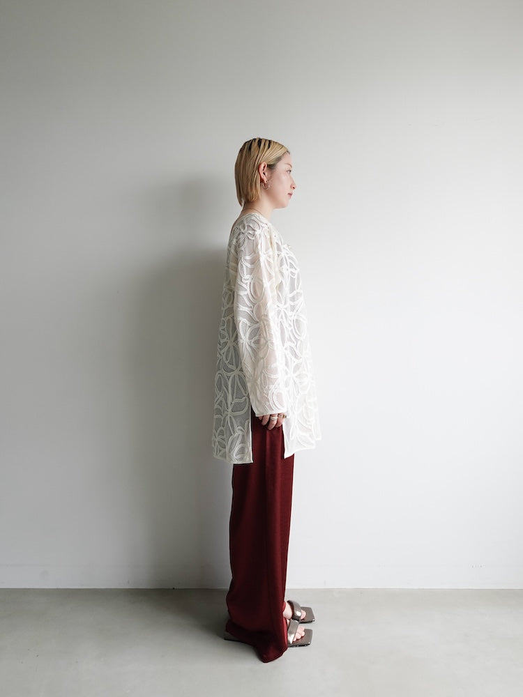 2way Cord Embroidery Top｜ツーウェイコードエンブロイダリー
