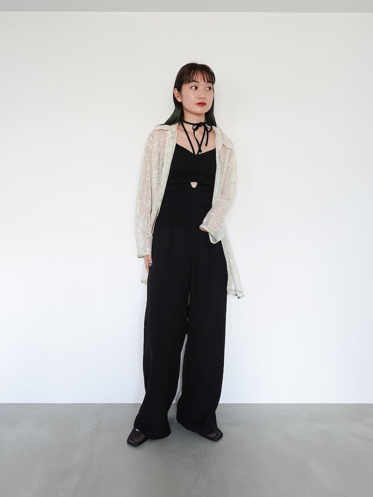 トップス MARTE sahara Piping Lace Over Shirt Piping Lace Over Shirt｜パイピングレースシャツ – MARTE