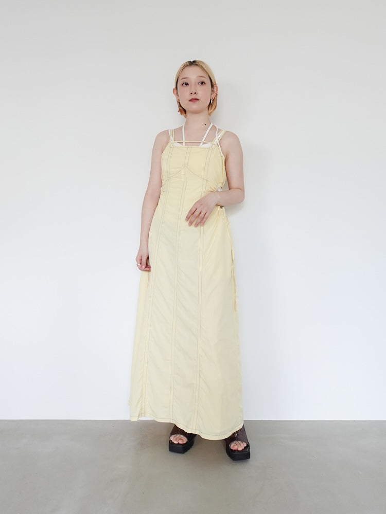 ワンピース sahara Waist Drawstring Nylon Dress Waist Drawstring Nylon Dress｜ウエストドロストナイロンドレス – MARTE