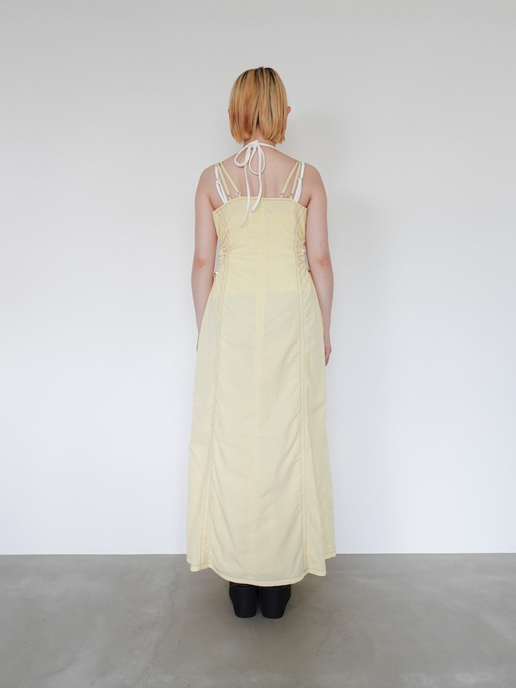 Waist Drawstring Nylon Dress｜ウエストドロストナイロンドレス