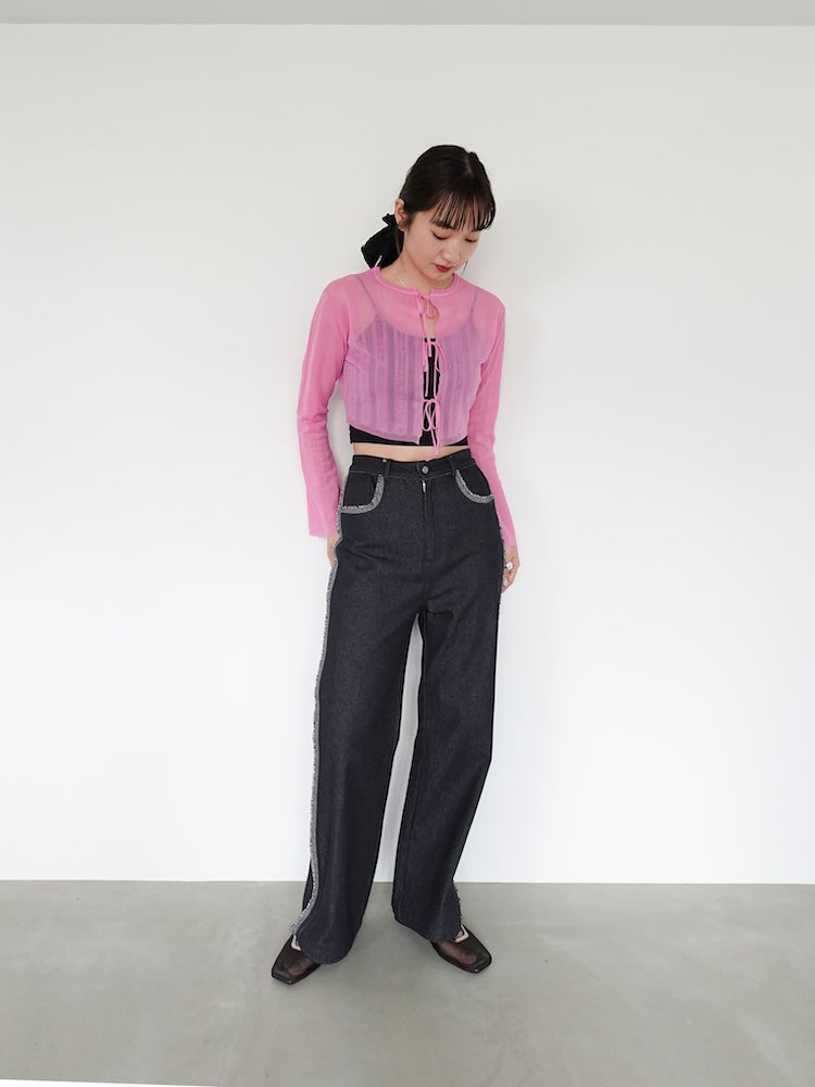 Glitter Sheer Cardigan｜グリッターシアーカーディガン – MARTE