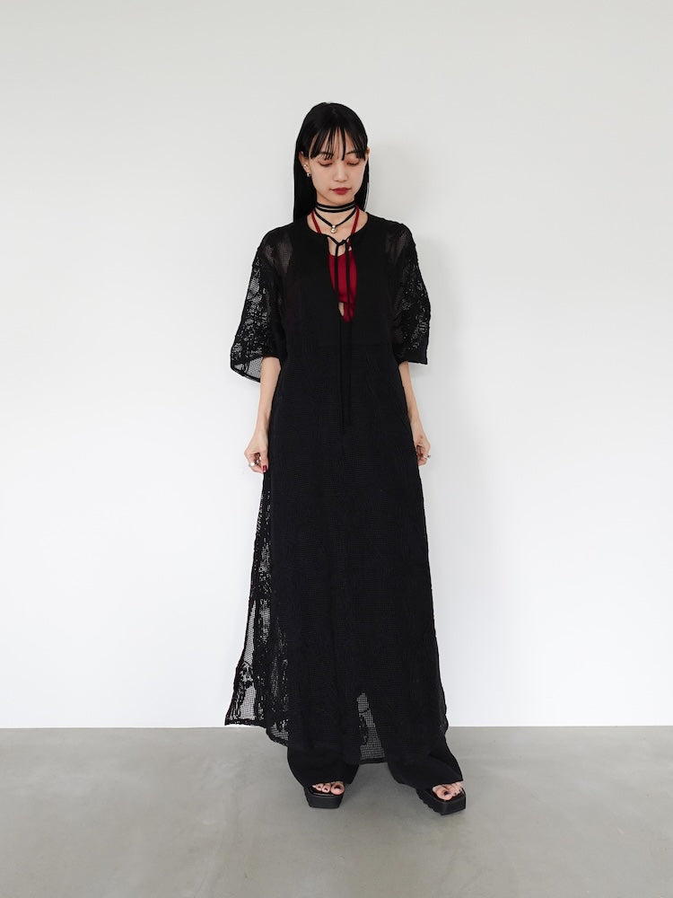 Cord Embroidery Caftan Dress｜カフタンドレス – MARTE
