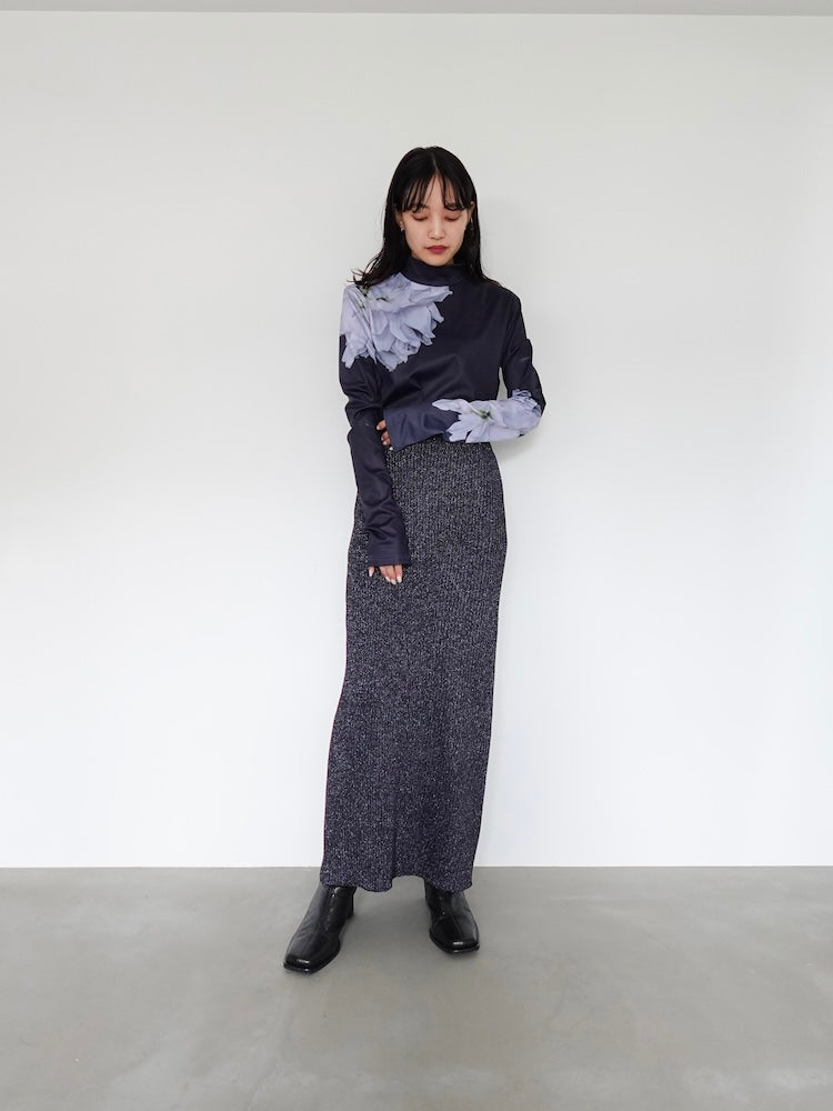 Glitter Knit Skirt｜ニットタイトスカート – MARTE