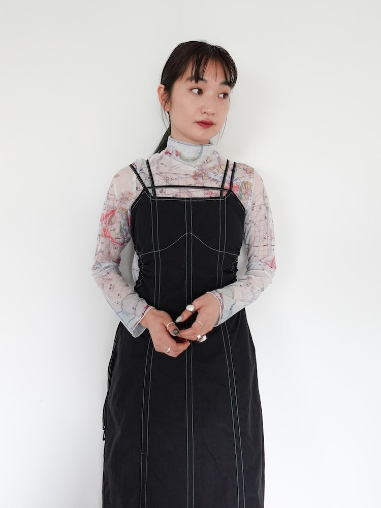 AMBIDEX Store ○80/2強撚ギャバサロペット(S クロ): yuni