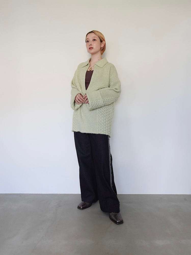 Skipper Neck Knit｜開襟ニット – MARTE