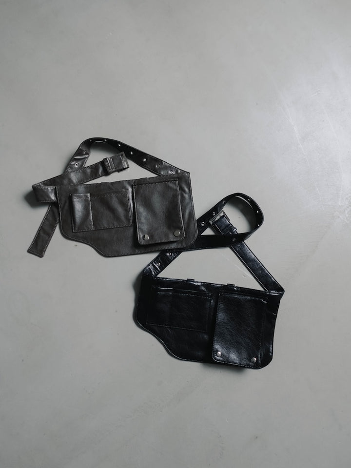 Faux Leather Belt Body Bag