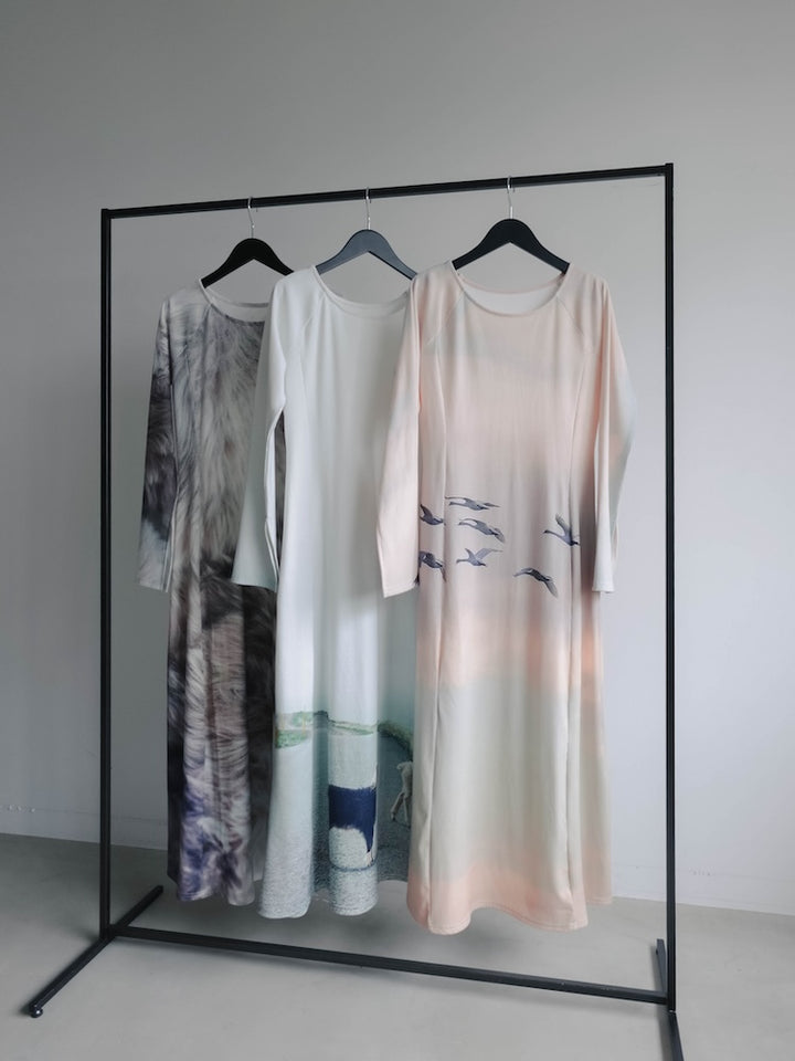 【10月24日(土) 12:00発売開始】Rib Landscape Art Dress
