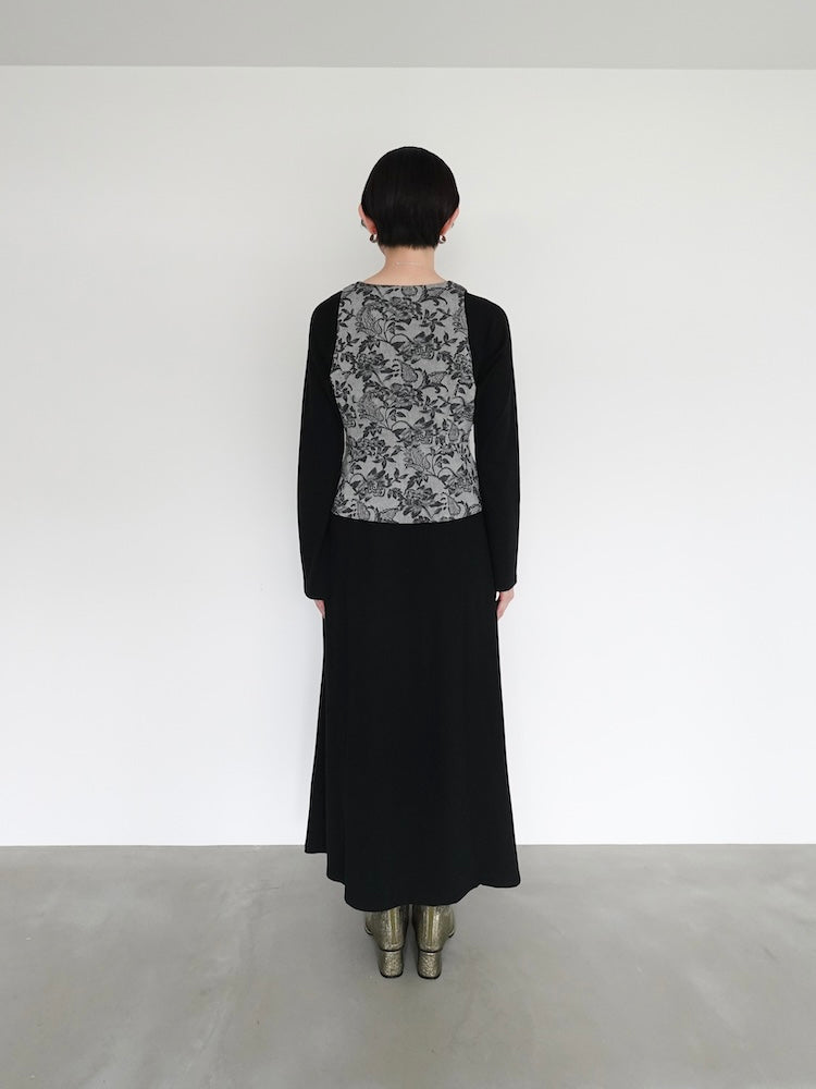 Jacquard Peplum Vest｜ペプラムベスト – MARTE