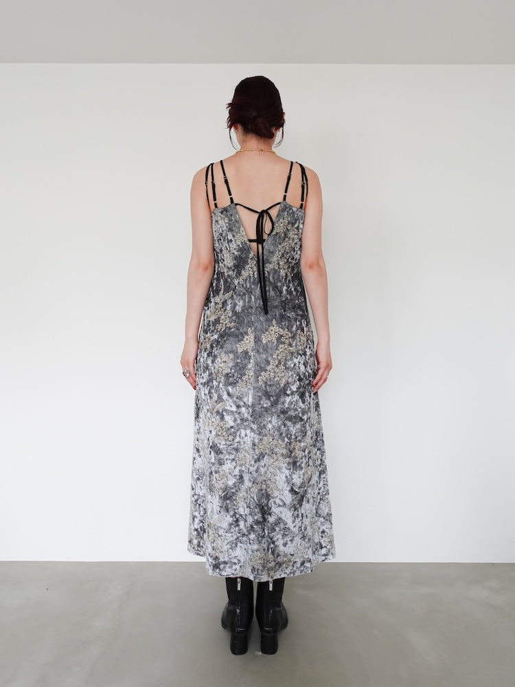 Velour Embroidery Layered Dress｜ベロア刺繍ドレス – MARTE