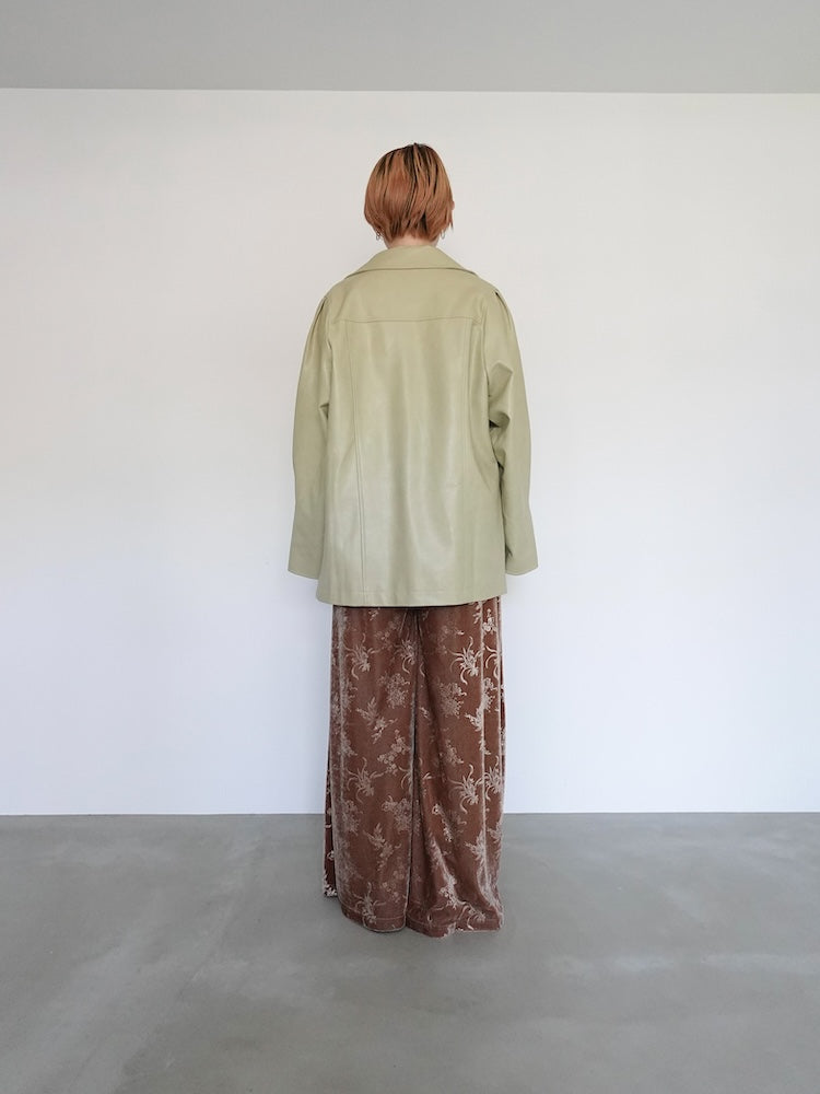 Velour Emboss Flower Pants|ベロアリラックス楽ちんパンツ – MARTE Velour Emboss Flower Pants|ベロアリラックス楽ちんパンツ – MARTE