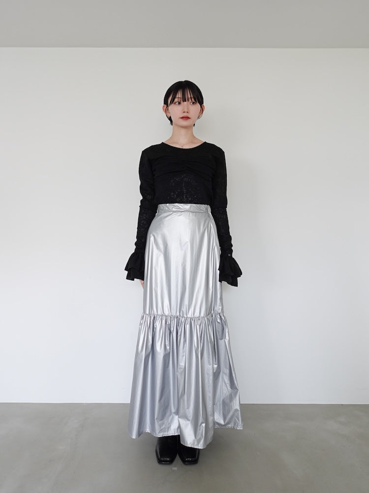 Metallic Tiered Skirt｜メタリックスカート – MARTE