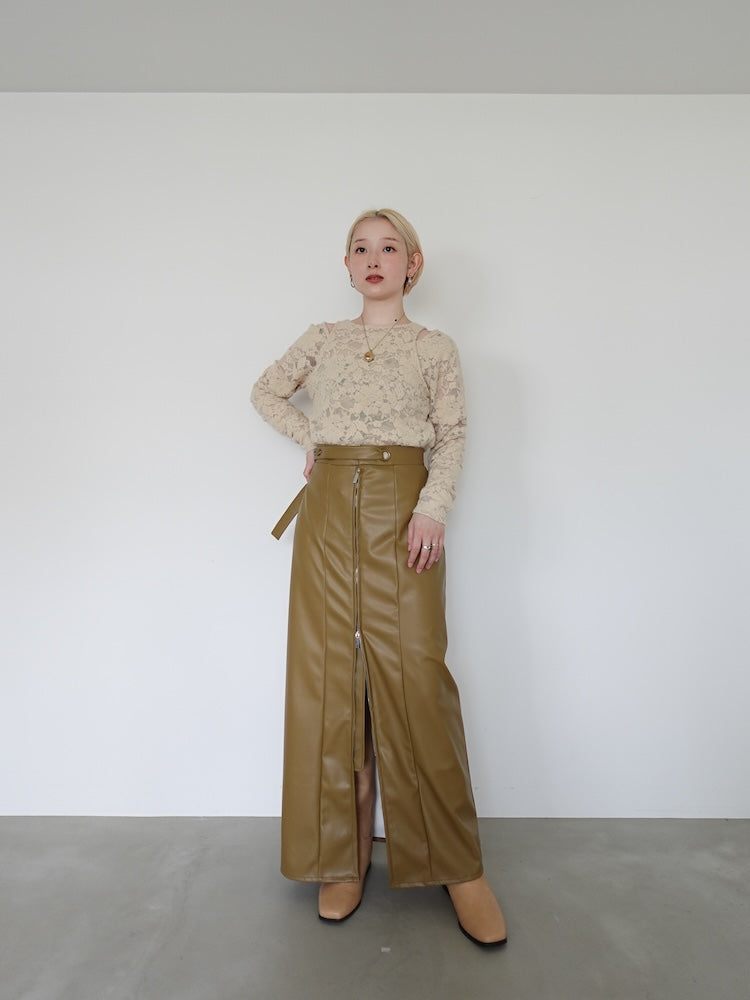9月27日(土) 12:00販売開始】Belt Design Zip Skirt – MARTE
