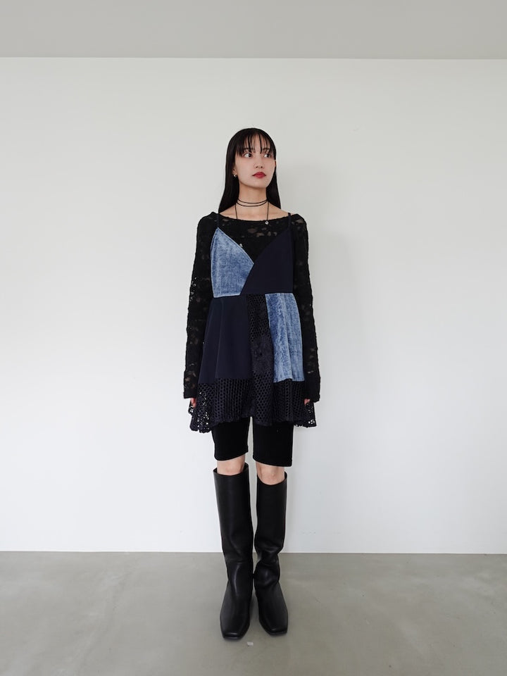 モデル身長：158cm / カラー：Blue