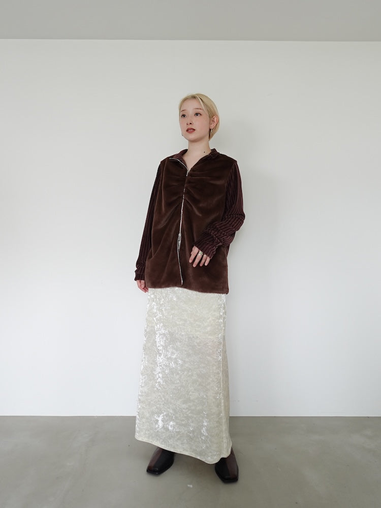 Fur Docking Zip Top｜ファー×コーデュロイトップス – MARTE