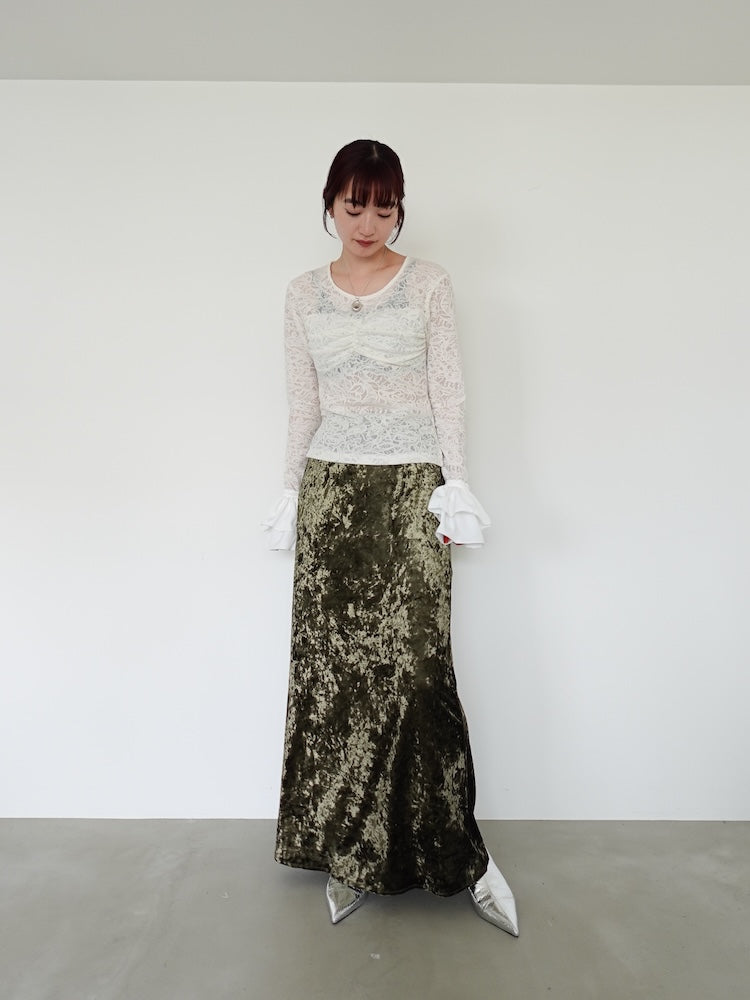 Gather Bust Lace Top｜レーストップス – MARTE
