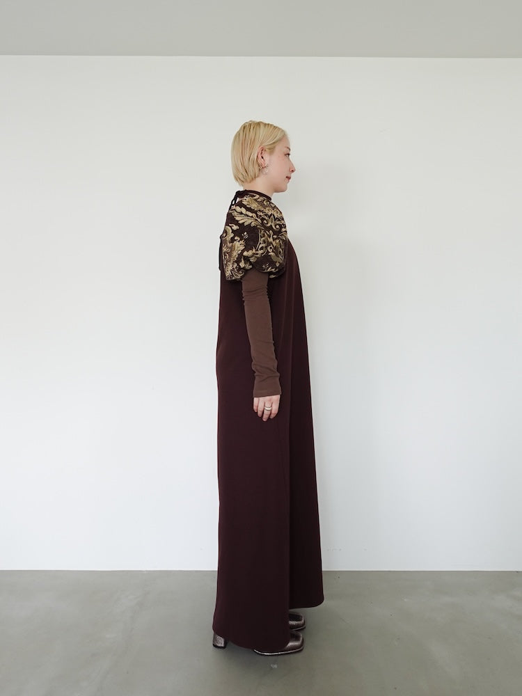 Jacquard Bud Sleeve Dress｜結婚式やお呼ばれドレス｜ジャガード