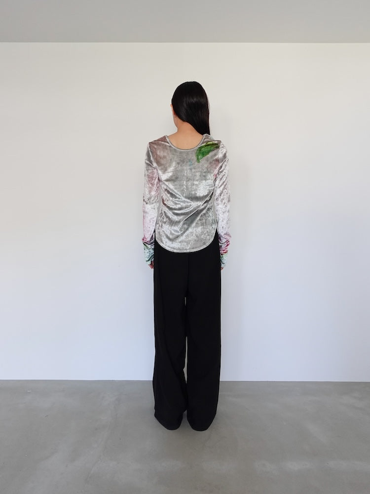 Velour Art Print Top/ベロアアートプリントトップス Velour Art Print Top｜ベロアTシャツ – MARTE