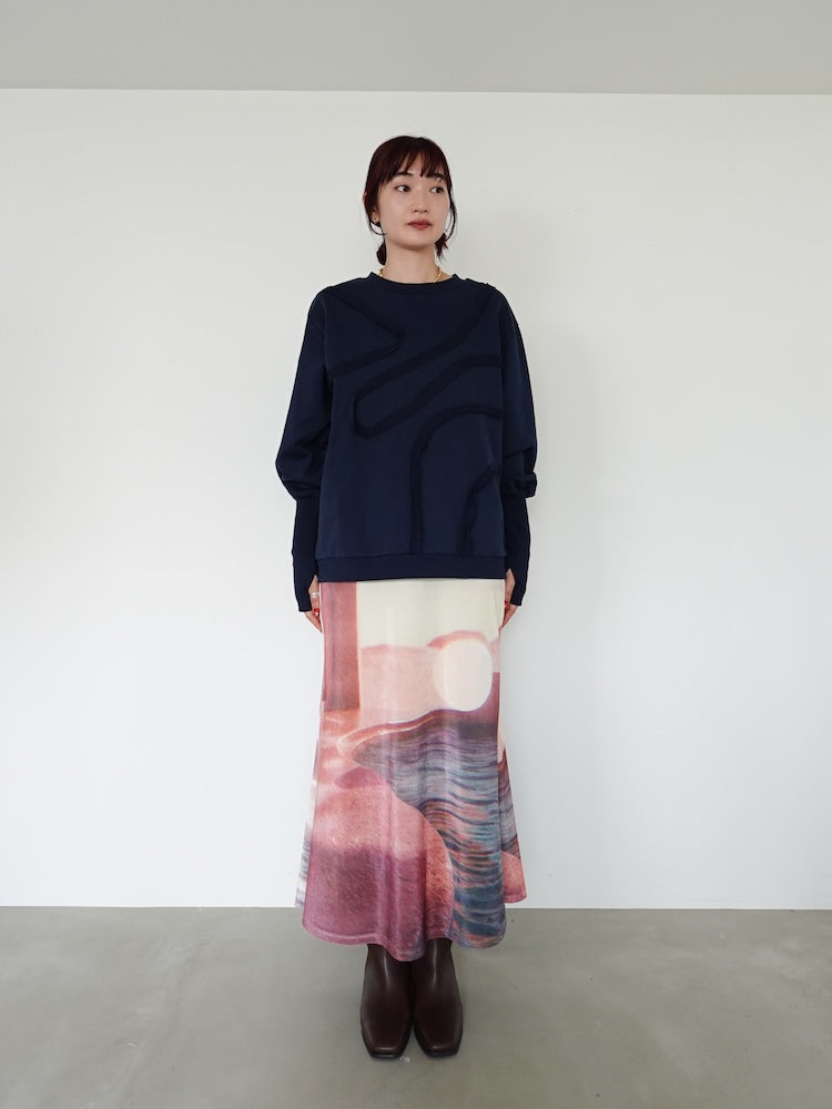 モデル身長：168cm / カラー：Navy