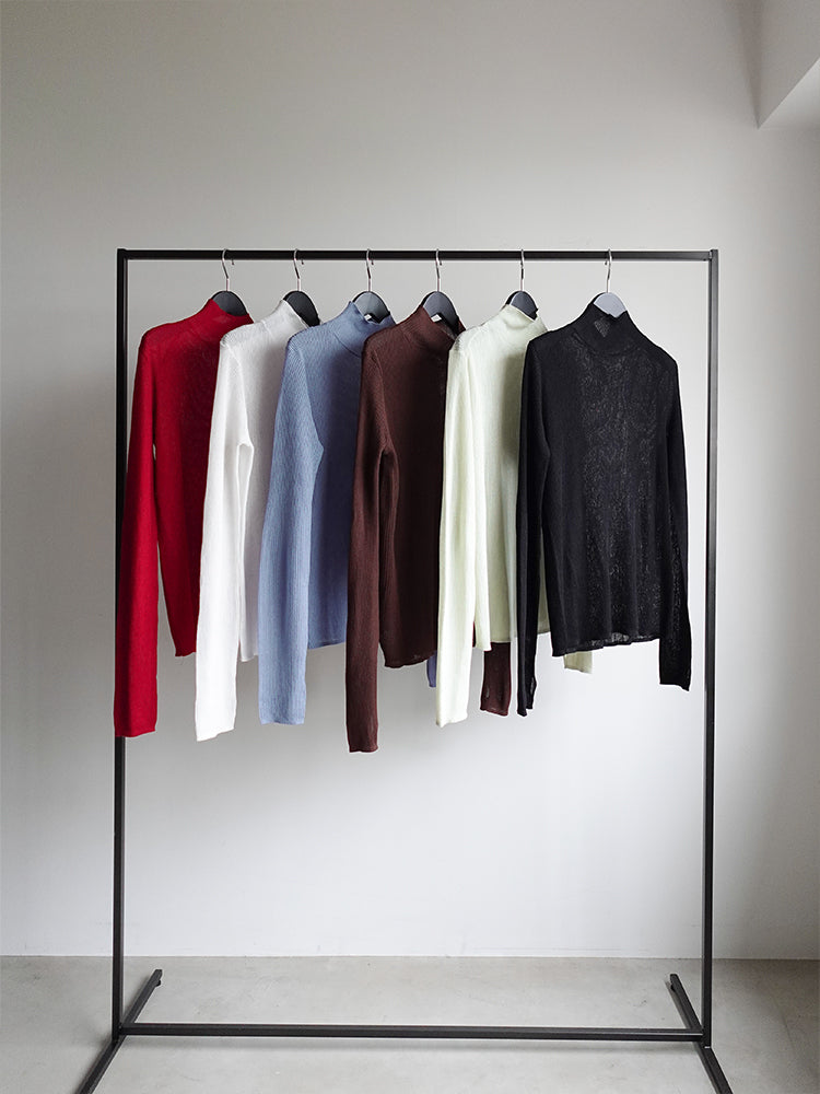 Sheer Knit Turtle Top｜シアーニットトップス – MARTE