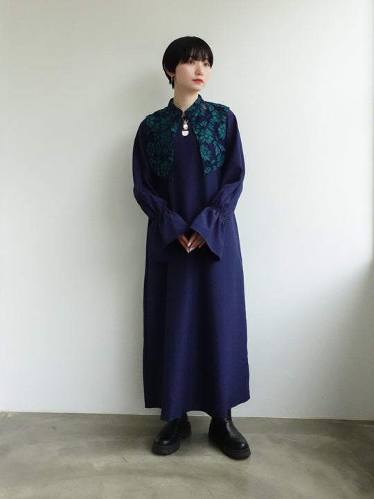 Flower Collar Dress｜花柄つけ襟ドレス – MARTE