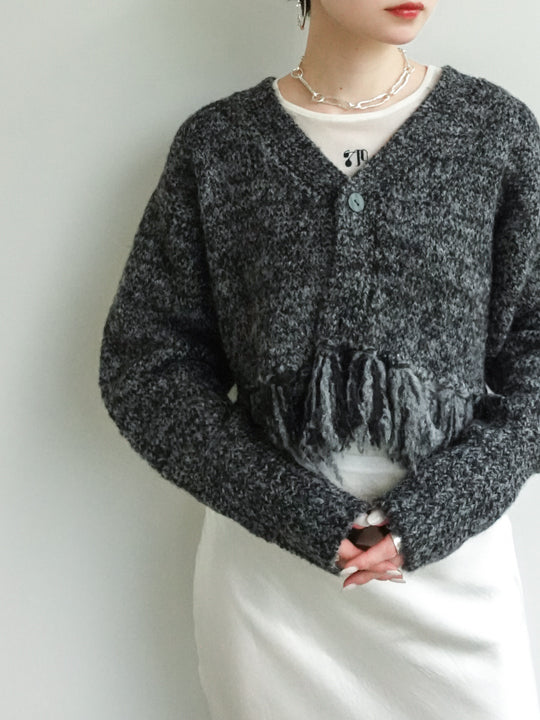 Fringe Knit Cardigan｜フリンジニットカーディガン – MARTE