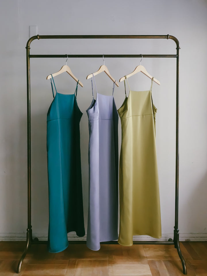 【WEB限定】Satin Camisole Dress