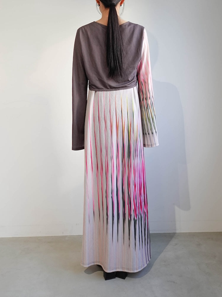 Art Line Print 2piece Dress｜アートライン柄セパレートワンピース